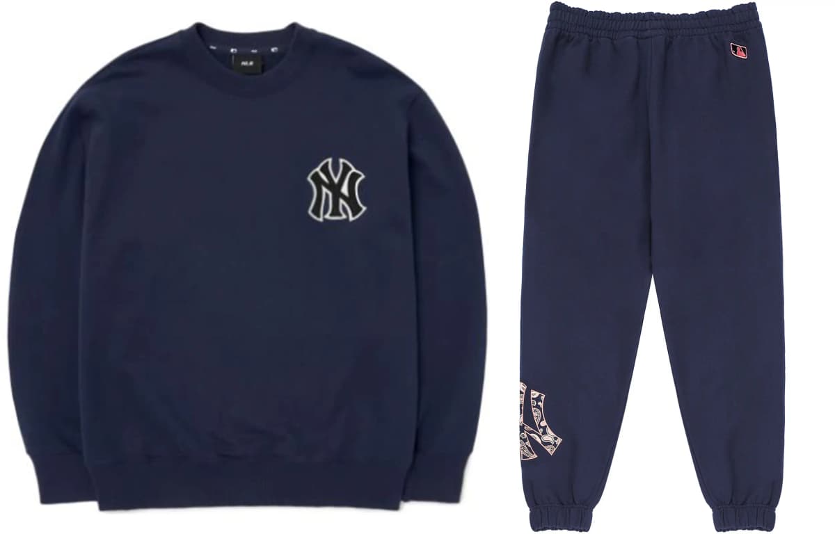 MLB New York Yankees Sweatshirt Sets Unisex 2