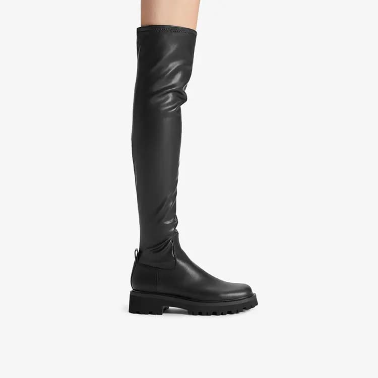 CHARLES&KEITH Over-the-knee Boots 4.5cm Women's 4