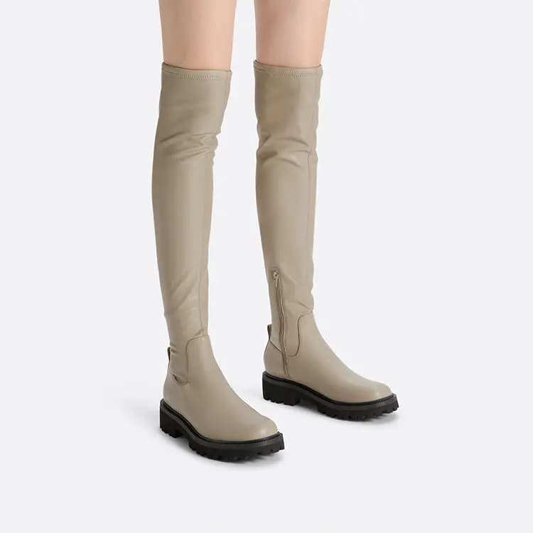 CHARLES&KEITH Over-the-knee Boots 4.5cm Women's 8