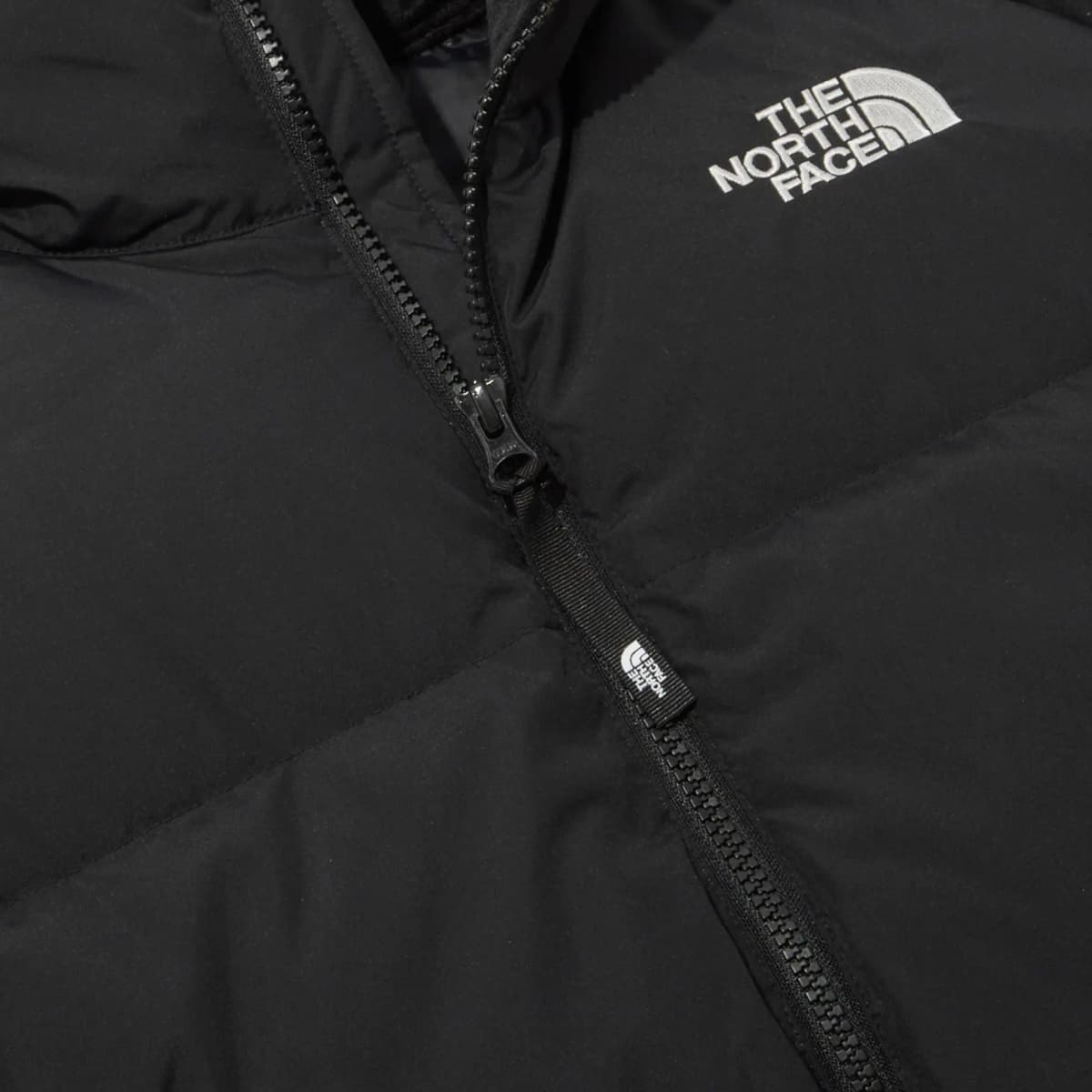 THE NORTH FACE FW23 LOFTY DOWN JACKET V2 Logo Embroidery Casual Stand Collar Zipper Short Puffer Down Jacket Unisex Black 4