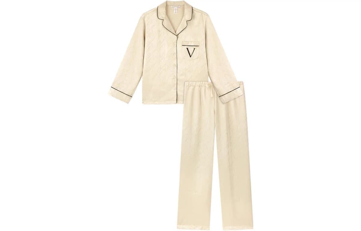Victoria's Secret Moonlight Pijama Dəsti Qadın Şampan