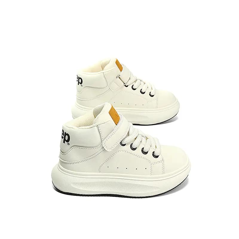 Jeep High-Top Kids Lifestyle Shoes Snowball White Kids' 4