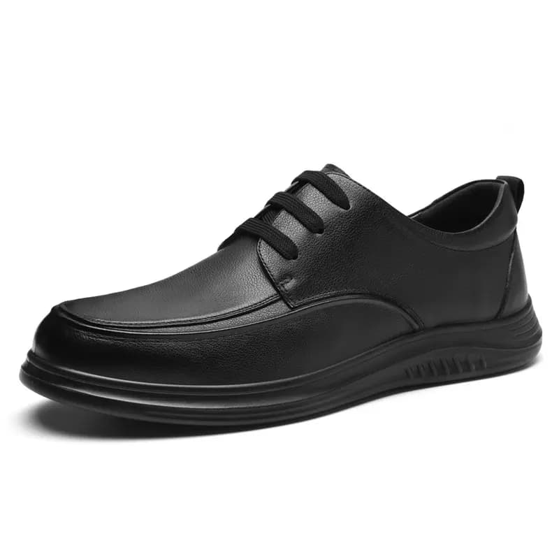 AOKANG Dress Shoes Men Low Top Black 2