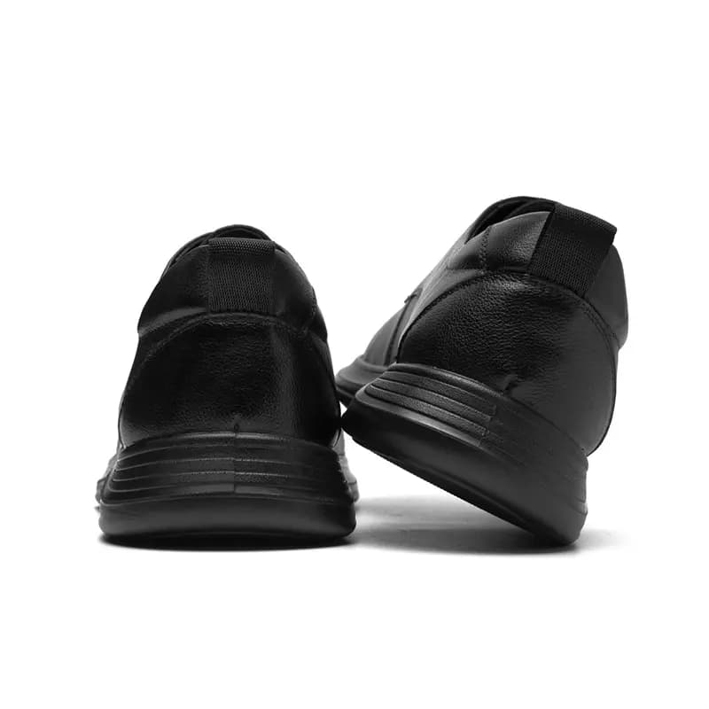 AOKANG Dress Shoes Men Low Top Black 5