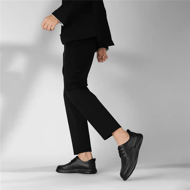 AOKANG Dress Shoes Men Low Top Black 10