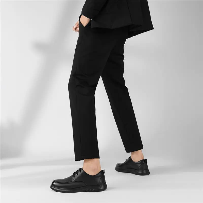 AOKANG Dress Shoes Men Low Top Black 9