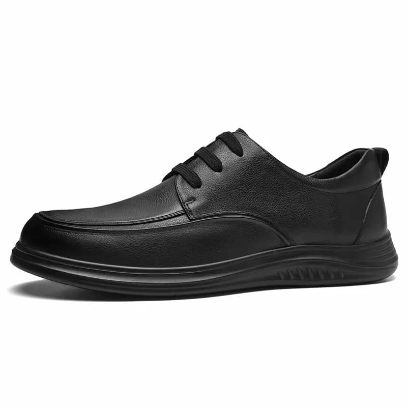 AOKANG Dress Shoes Men Low Top Black