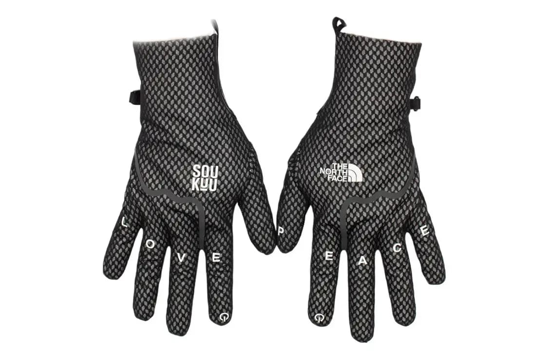 THE NORTH FACE Logo Letter Gloves Unisex Black
