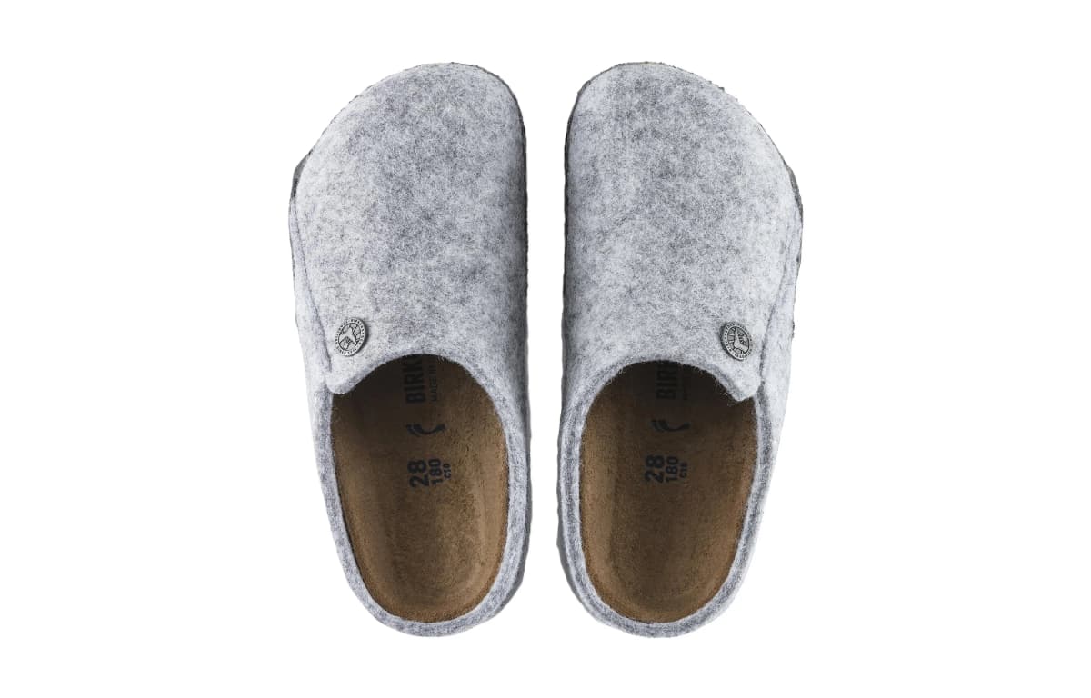 Birkenstock Kids Sheepskin Fur Lined Soft Comfortable Round Toe Slippers Light Gray 4