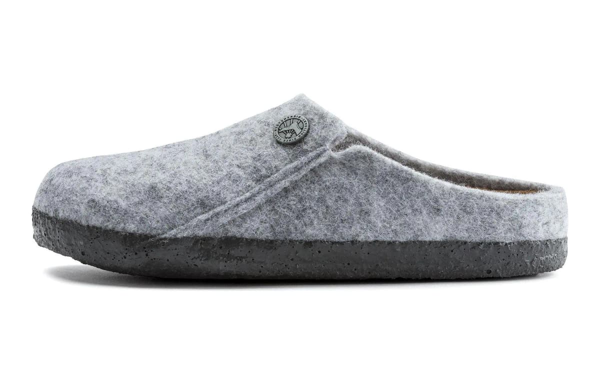 Birkenstock Kids Sheepskin Fur Lined Soft Comfortable Round Toe Slippers Light Gray