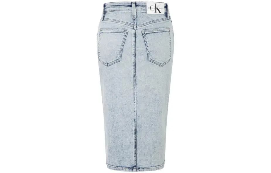 CK/Calvin Klein Qadın Cins Ətəyi Açıq Mavi 2