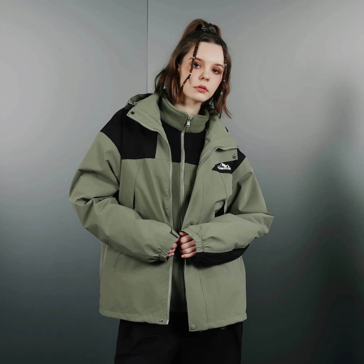 Kawasaki Waterproof And Windproof Windbreaker Jacket Unisex 43