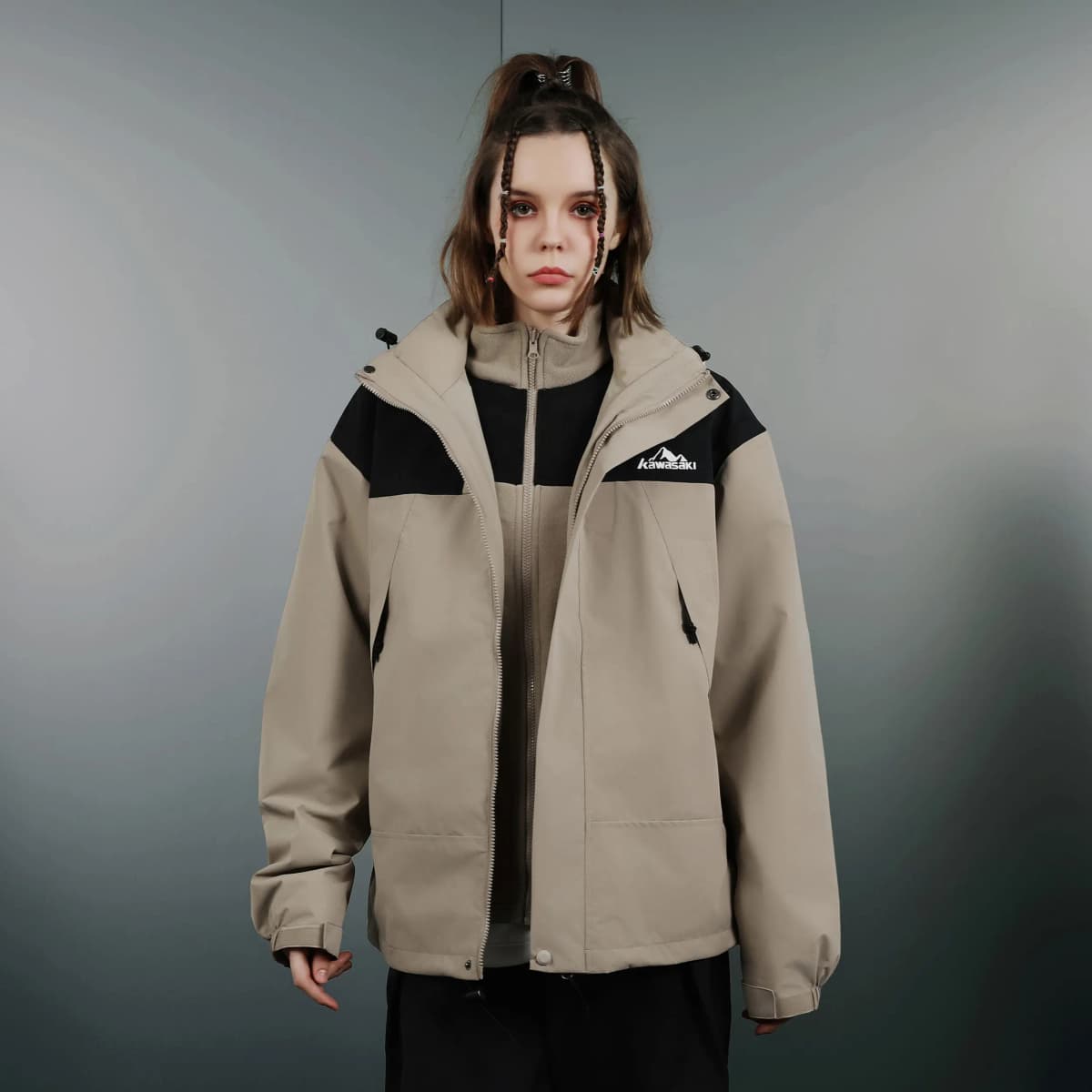 Kawasaki Waterproof And Windproof Windbreaker Jacket Unisex 46