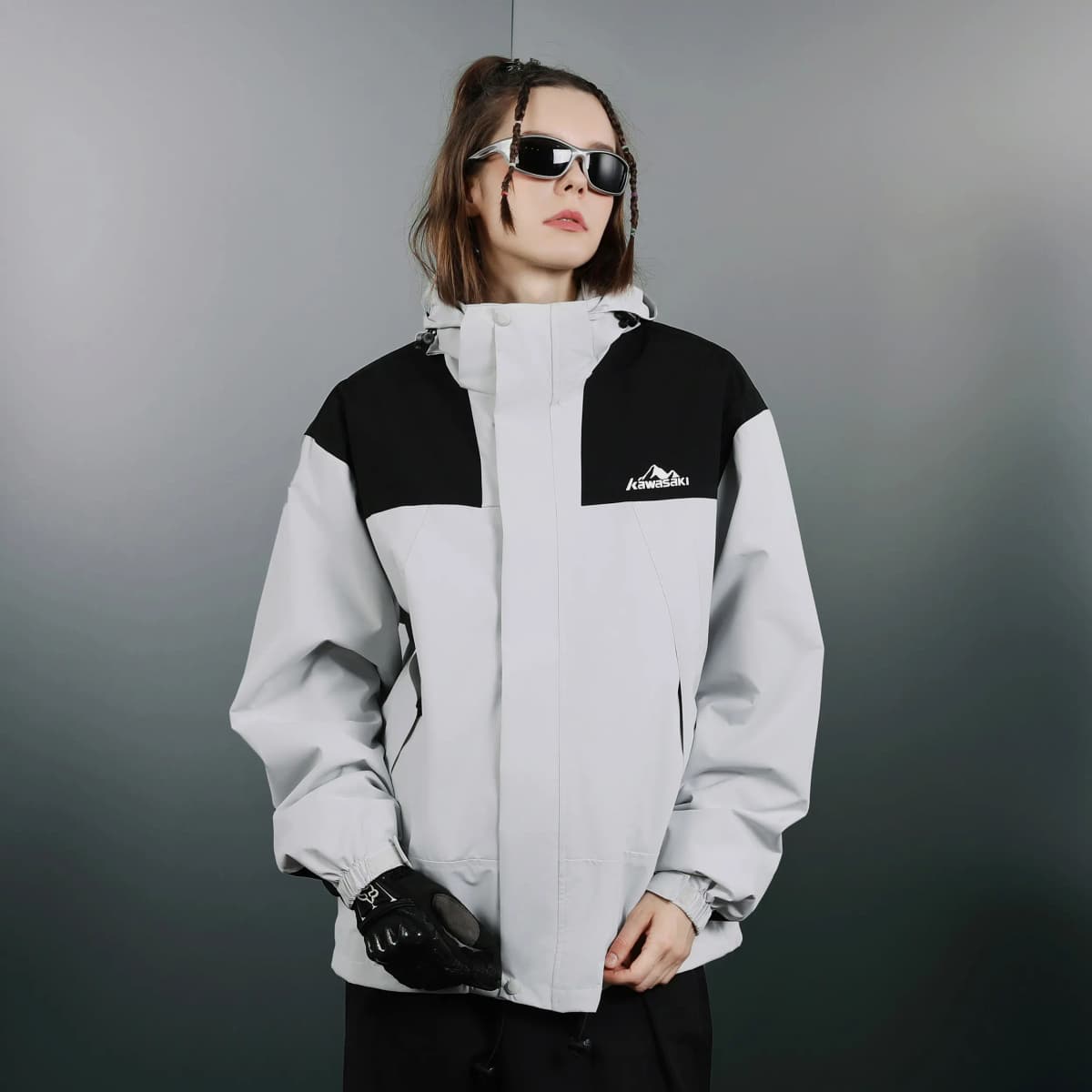 Kawasaki Waterproof And Windproof Windbreaker Jacket Unisex 16