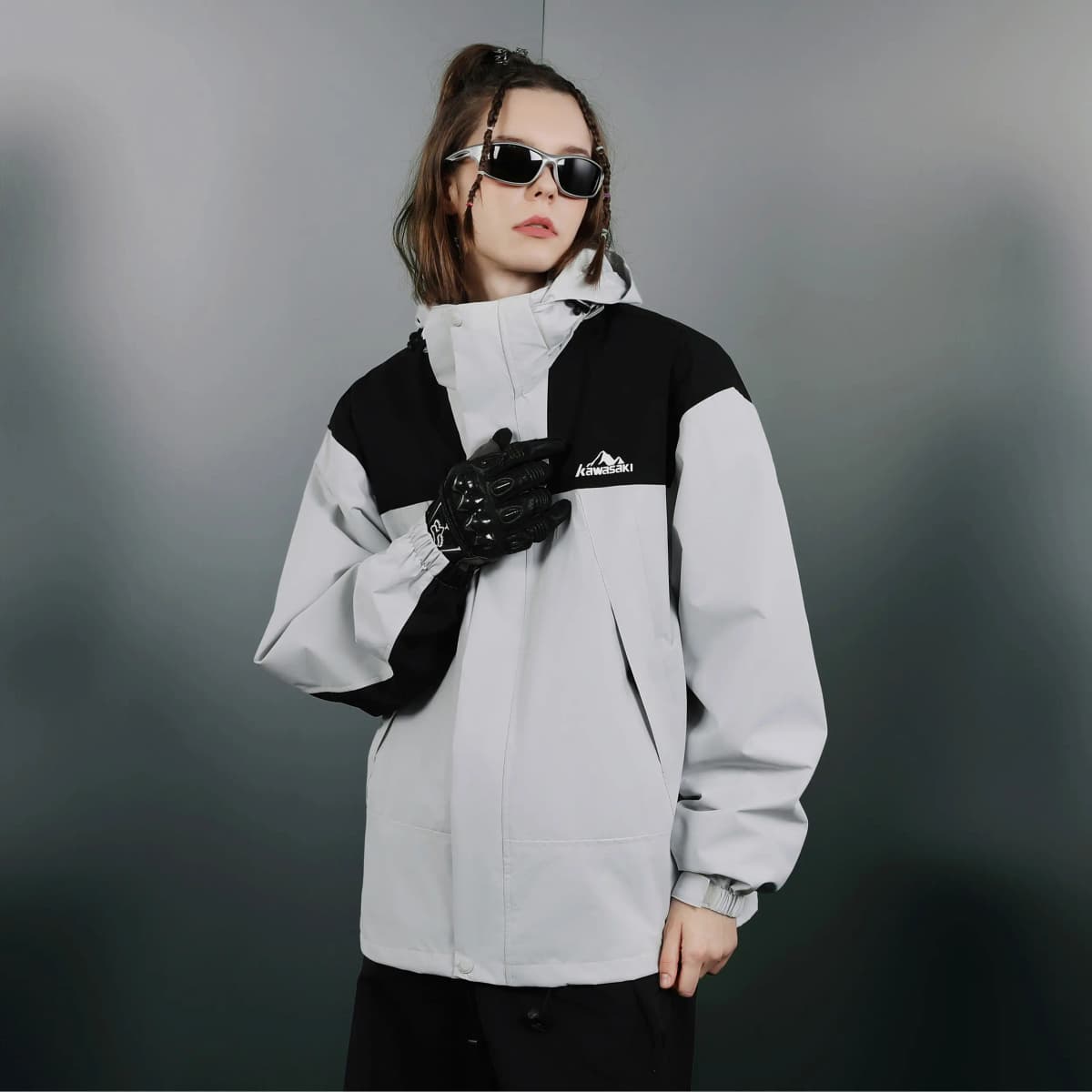 Kawasaki Waterproof And Windproof Windbreaker Jacket Unisex 15