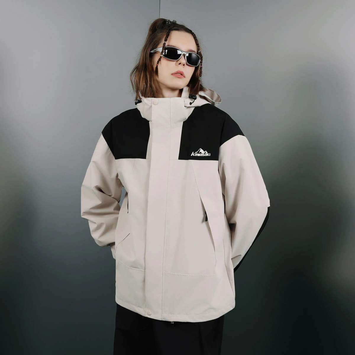 Kawasaki Waterproof And Windproof Windbreaker Jacket Unisex 36