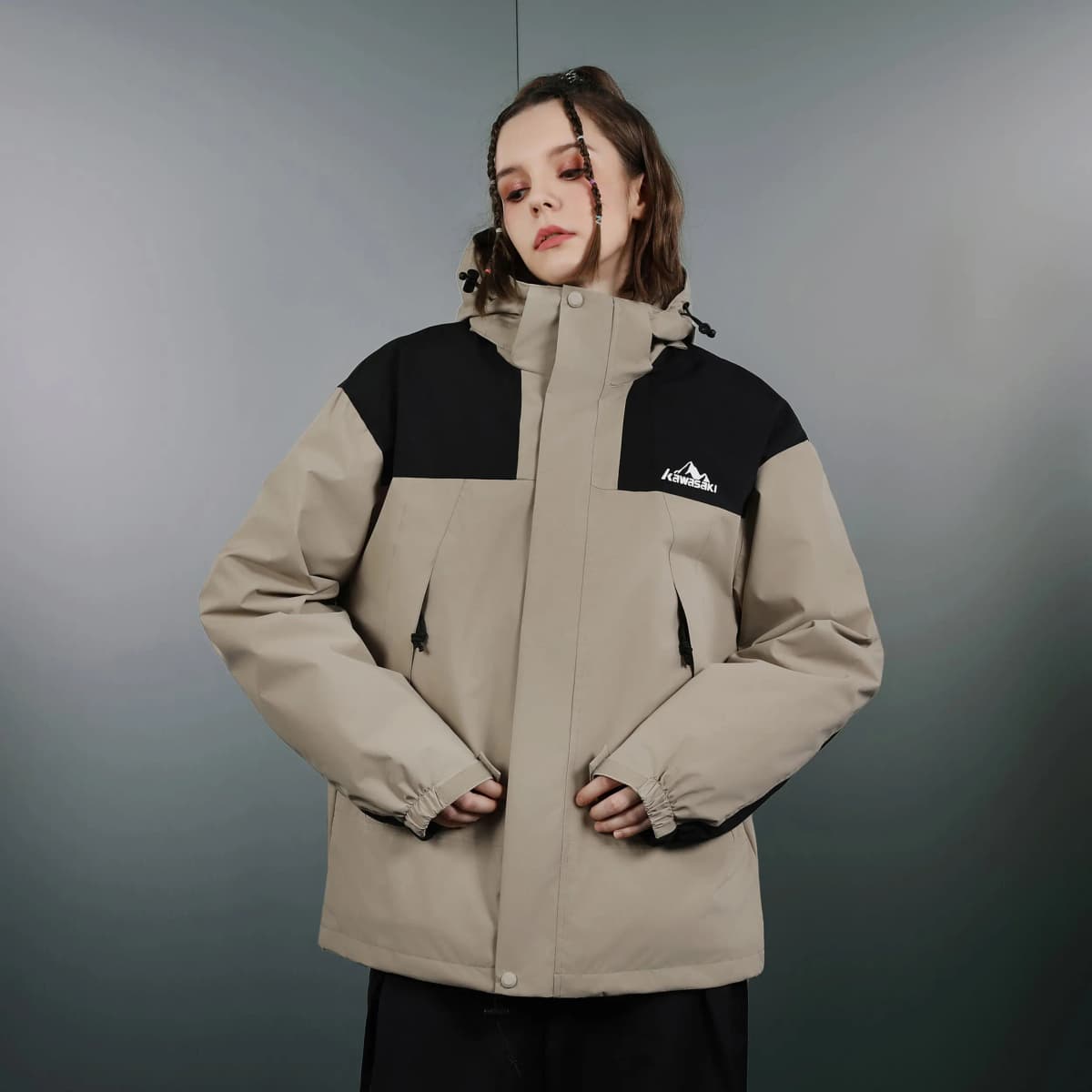 Kawasaki Waterproof And Windproof Windbreaker Jacket Unisex 48