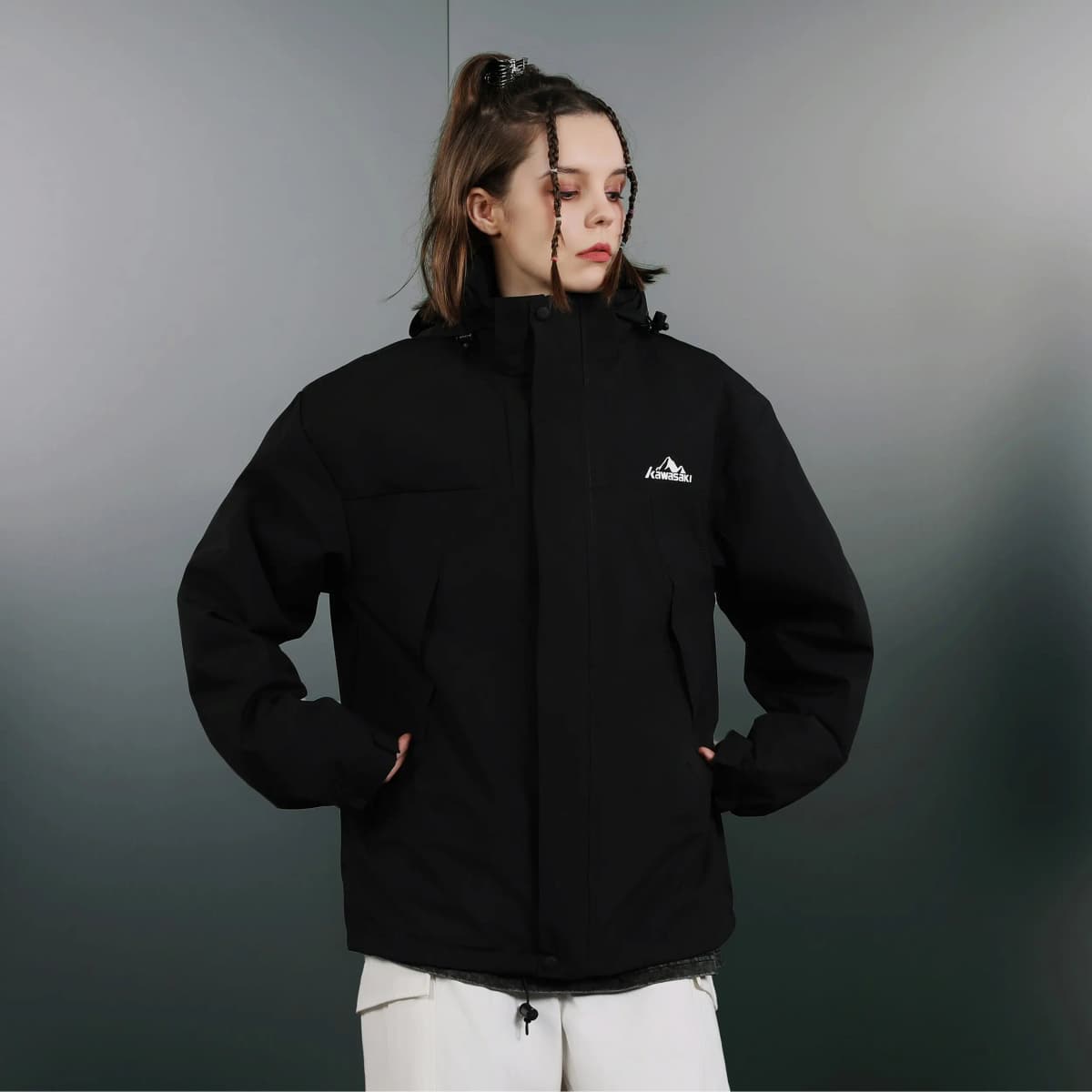 Kawasaki Waterproof And Windproof Windbreaker Jacket Unisex 25