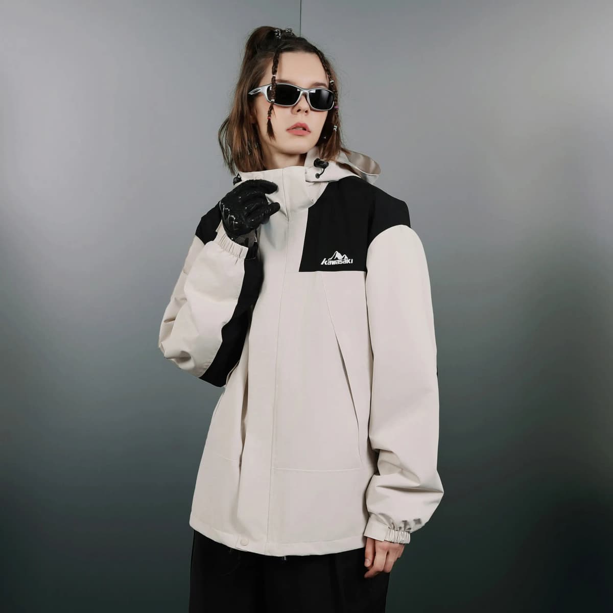 Kawasaki Waterproof And Windproof Windbreaker Jacket Unisex 35