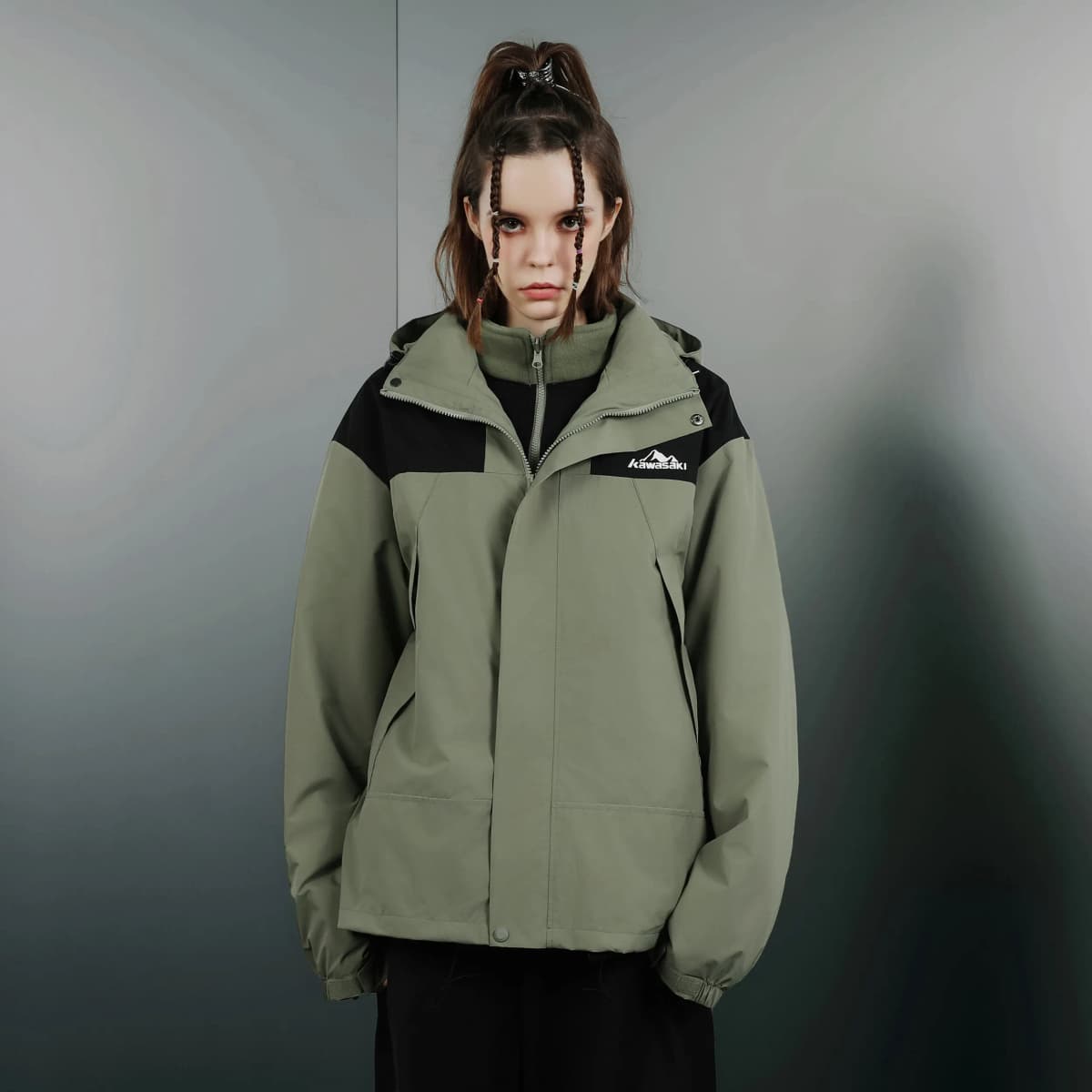 Kawasaki Waterproof And Windproof Windbreaker Jacket Unisex 40