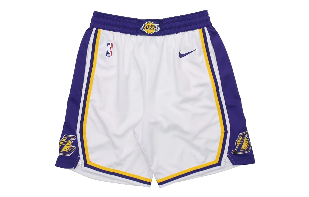 Nike Los Angeles Lakers Basketbol Şortu Kişi Ağ