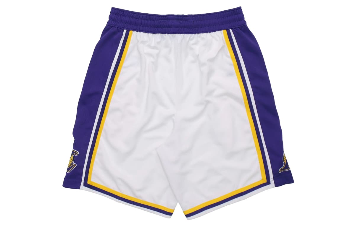 Nike Los Angeles Lakers Basketball Shorts Men's White 2