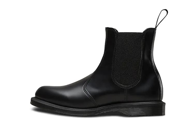 Dr.Martens Flora Smooth Leather Chelsea Boots Qadın Qara