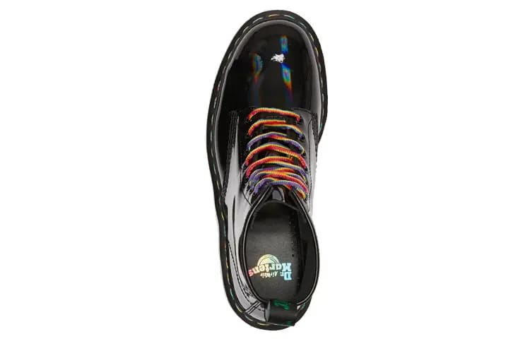 Dr.Martens 1460 Rainbow Lace Up Qadın Çəkməsi Qara 3