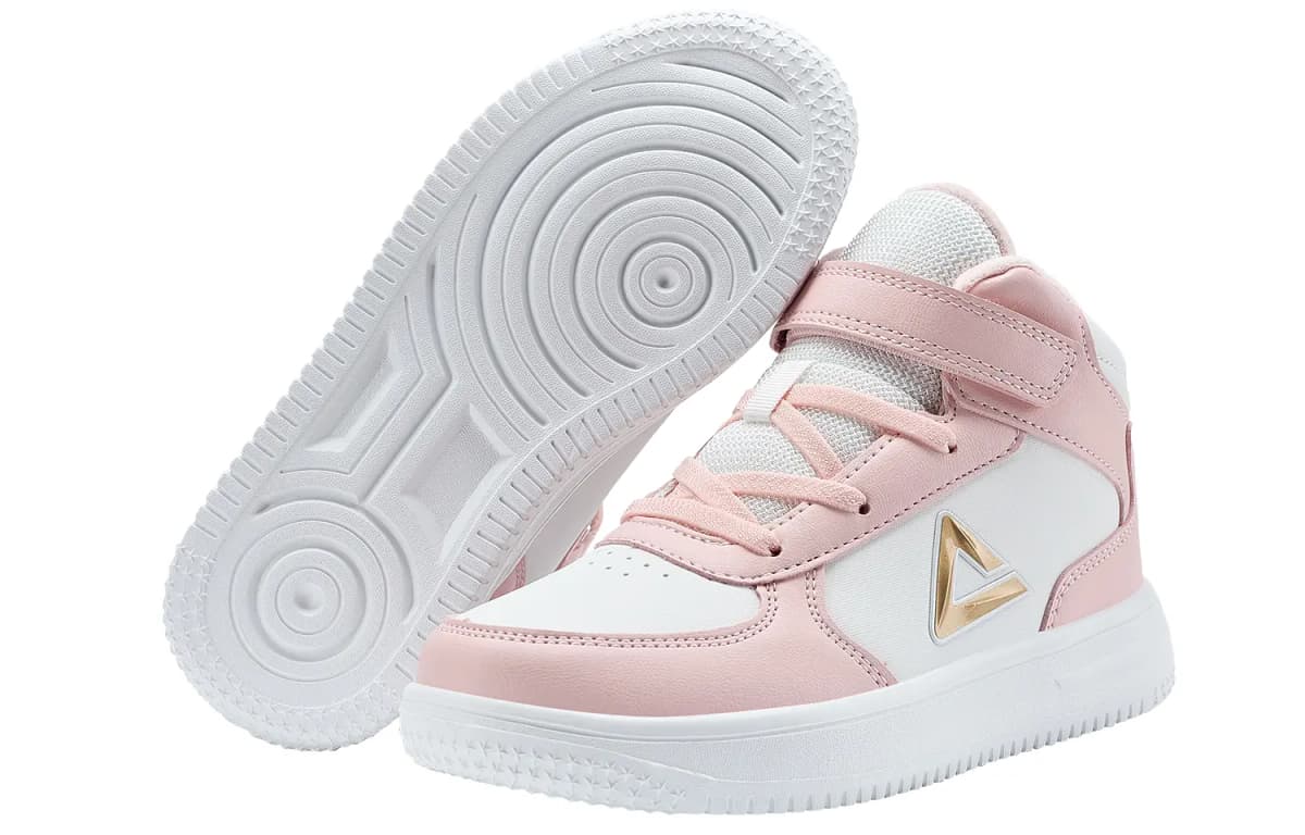 PEAK High Top Uşaq Skeyt Ayaqqabısı Açıq Çəhrayı/Ağ 5