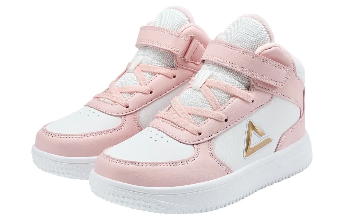 PEAK High Top Uşaq Skeyt Ayaqqabısı Açıq Çəhrayı/Ağ 3