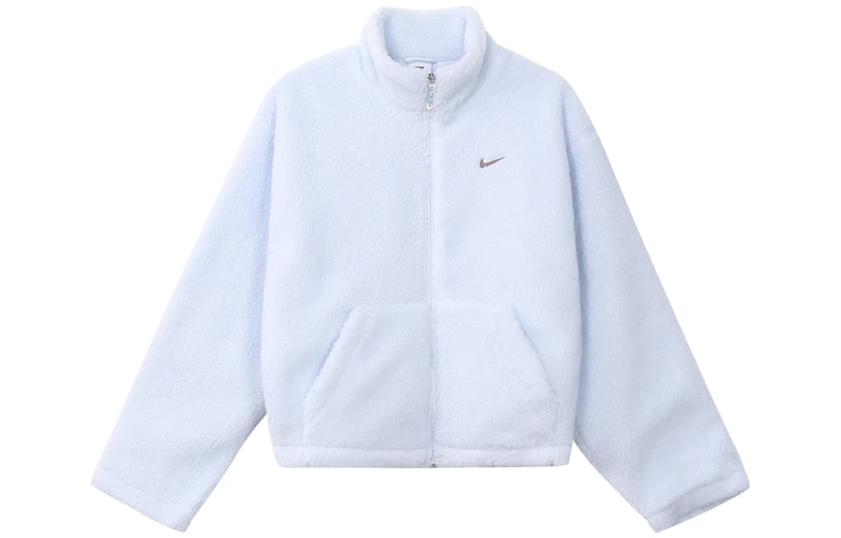 Nike Velvet Jackets Women's Purple Blue