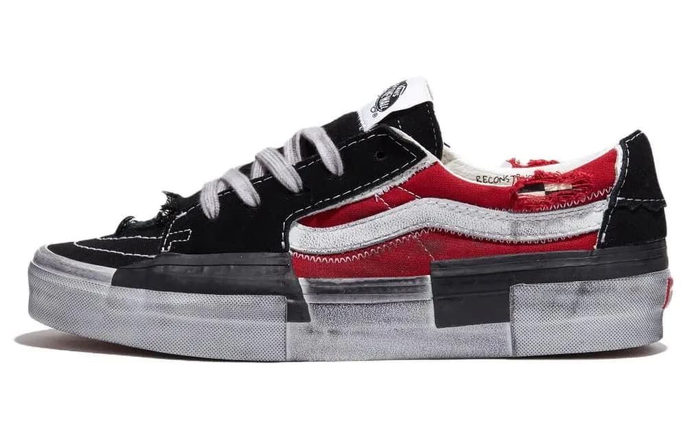Vans Sk8 Low Reconstruct Qara/Qırmızı
