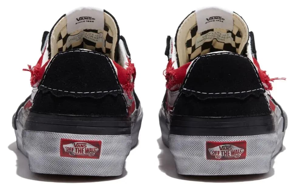 Vans Sk8 Low Reconstruct Qara/Qırmızı 4
