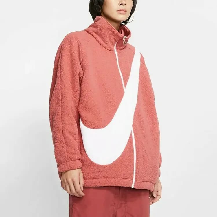 Nike Women'ss Reversible Swoosh Jacket Light Redwood/White 4
