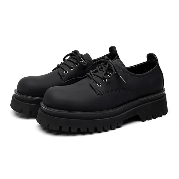 YEDANI Ankle Length Martin Boot Men's Black 3