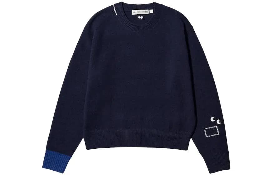 UNIQLO x Anya Hindmarch Qadın Sviteri Göy