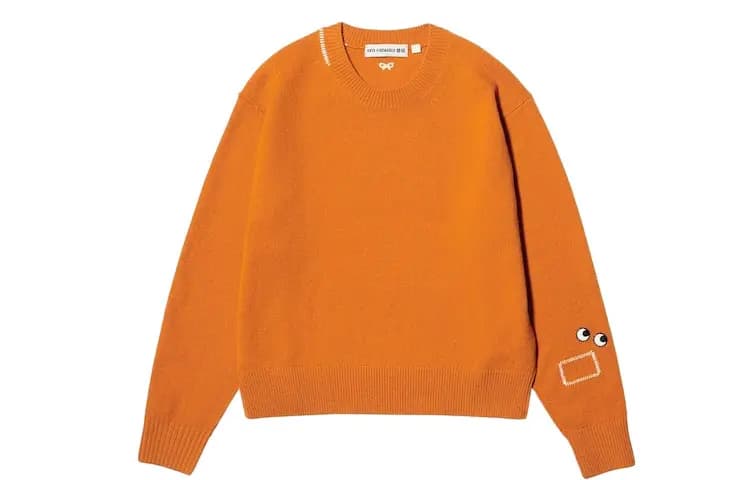 UNIQLO x Anya Hindmarch Qadın Sviter Narıncı