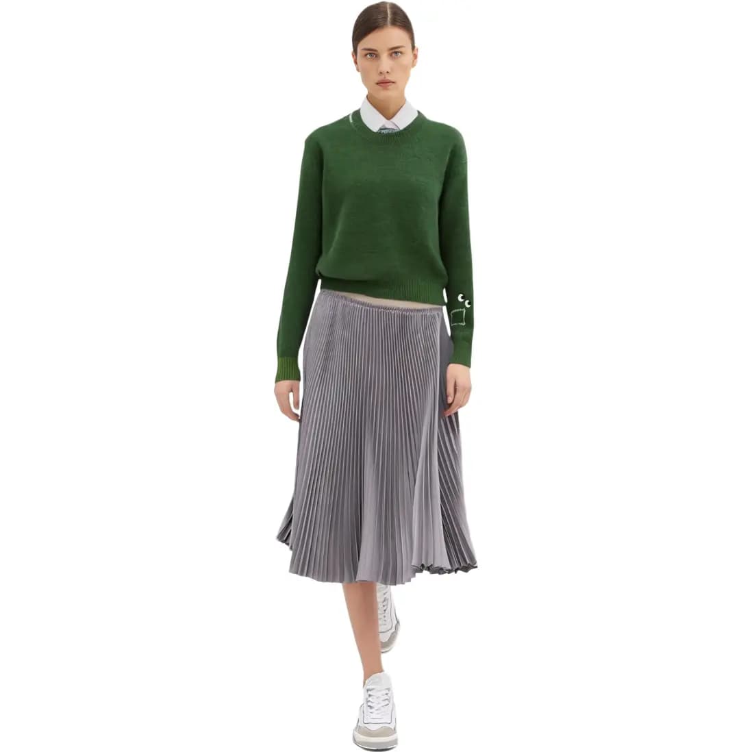 UNIQLO x Anya Hindmarch Qadın Sviter Yaşıl 5