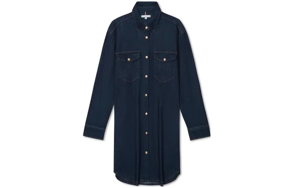 Tommy Hilfiger Uzunqol Qadın Donu Tünd Mavi