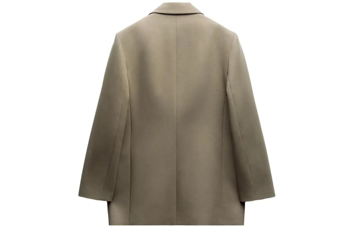 ZARA Business Suit Women's Khaki 2