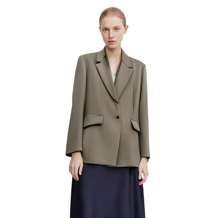 ZARA Business Suit Women's Khaki 6