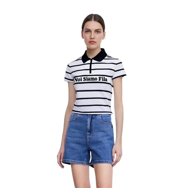FILA FUSION Qadın Polo Köynəyi Ağ 3