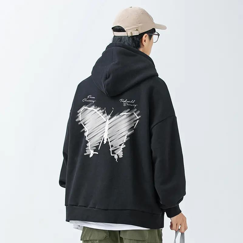 FREO3N Kapüşonlu Sweatshirt və Cins Şalvar Dəsti 4