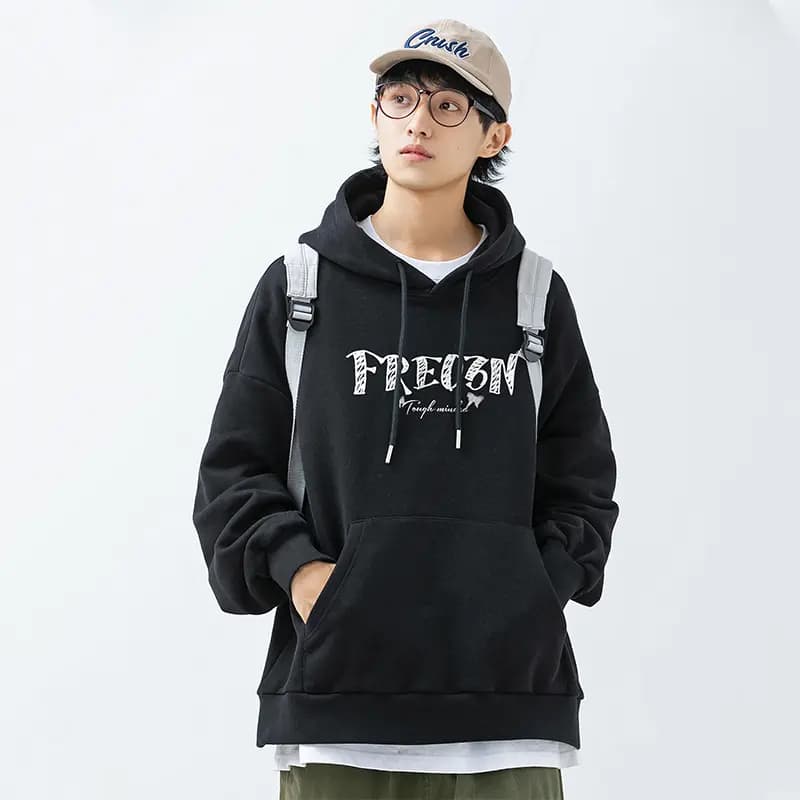 FREO3N Kapüşonlu Sweatshirt və Cins Şalvar Dəsti 5