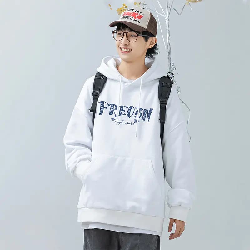 FREO3N Kapüşonlu Sweatshirt və Cins Şalvar Dəsti 15