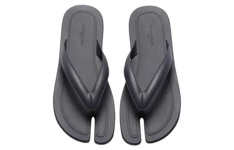 Maison Margiela Round Toe Slip-On Flip-Flops Men's Blue Gray 3