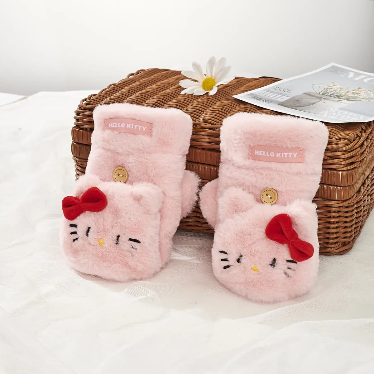 Sanrio Hello Kitty Əlcək Qadın Ağ 9