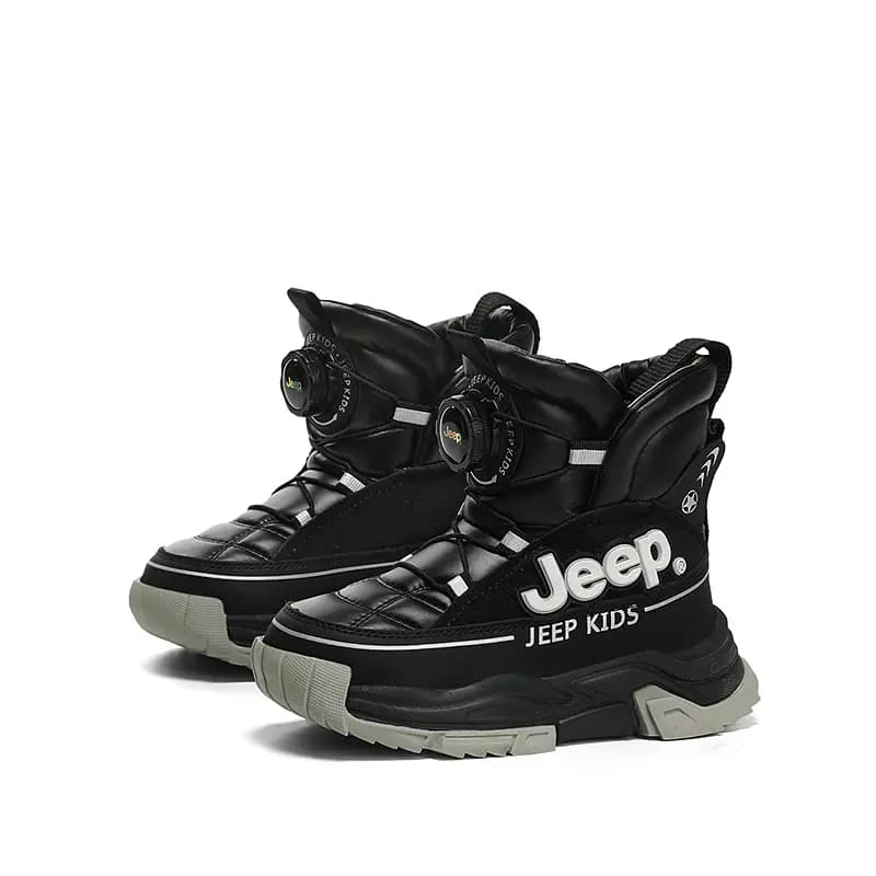 Jeep Uşaq Qar Çəkmələri Ağ/Qara 8