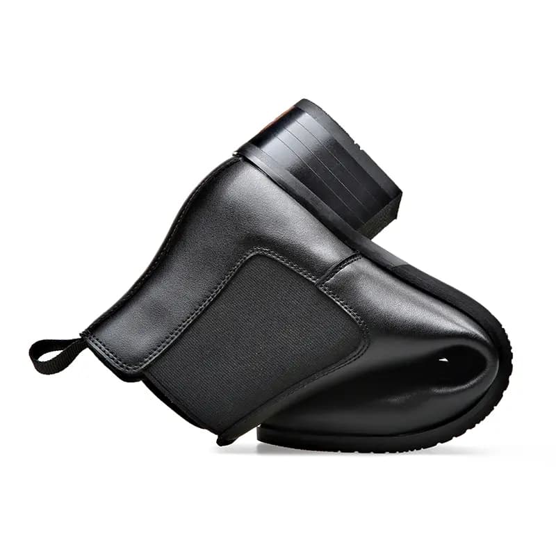 KAQIAODI Split Cowhide Leather Anti-Slip Wear-Resistant British Fashion Short Chelsea Boots Men's 3