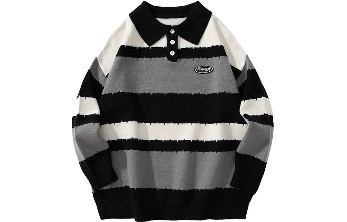 GOLFCROSS College Üslublu Polo Yaxa Cemper Unisex 8